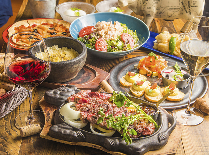 厚切り牛リブロースグリルコース						