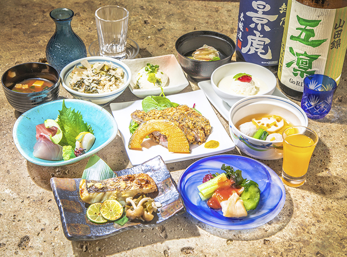 氷温熟成豚と旬魚旬菜の特選会席