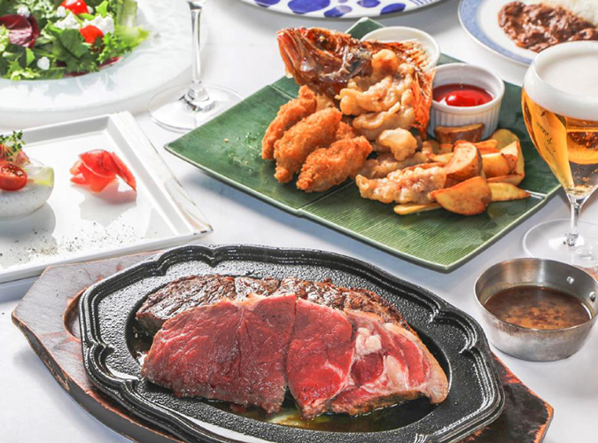 メインは熟成牛のステーキ！カジュアルディナーコース