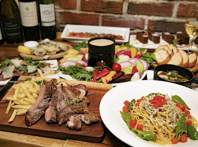 【3H飲み放題付】プレミアムコース◆豪華サーロインのグリル含む♪スパークリングワインもＯＫ