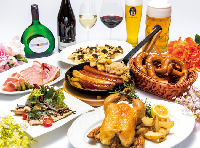 【ビュッフェプラン】ローストチキンやソーセージグリルなど愉しむスタンダードコース