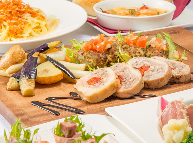 季節の食材コース＋入退場1時間無料