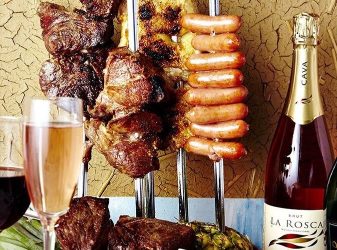 夏季限定♪屋内ビアガーデンで愉しむ【肉祭りコース】シュラスコなど6品 3時間飲み放題