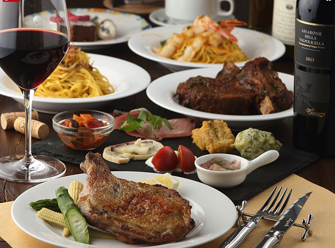 がっつり骨付き肉2種＋デザート2品付！貸切パーティープラン